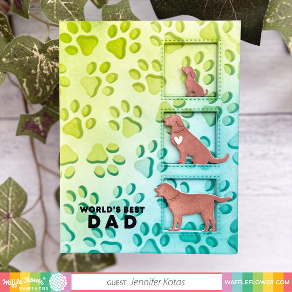 Waffle Flower - #1 Dad Sentiments - Clear stamp set