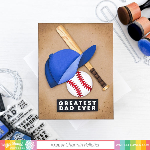 Waffle Flower - #1 Dad Sentiments - Clear stamp set