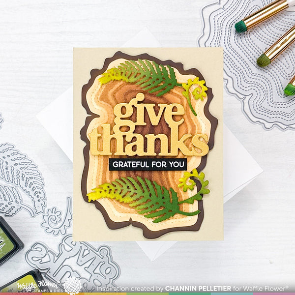 Waffle Flower - Woodgrain die