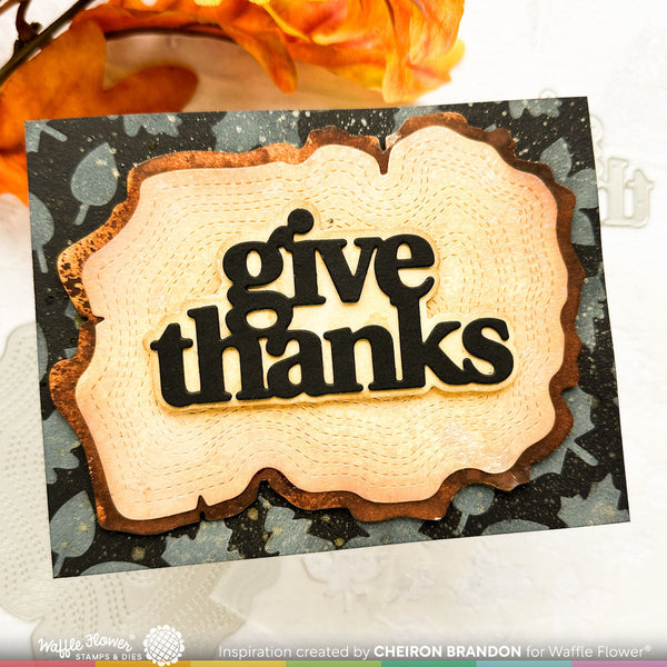 Waffle Flower - Woodgrain die