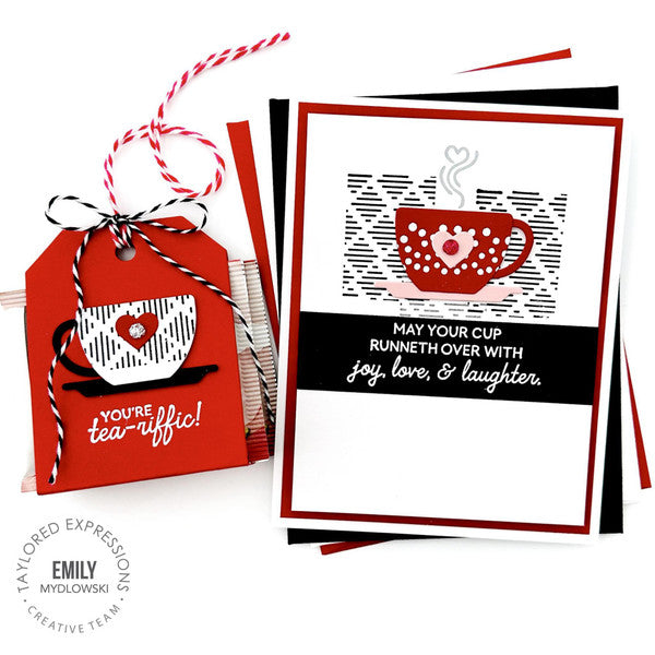 Taylored Expressions - Stamp & Die Combo - Tea for Two