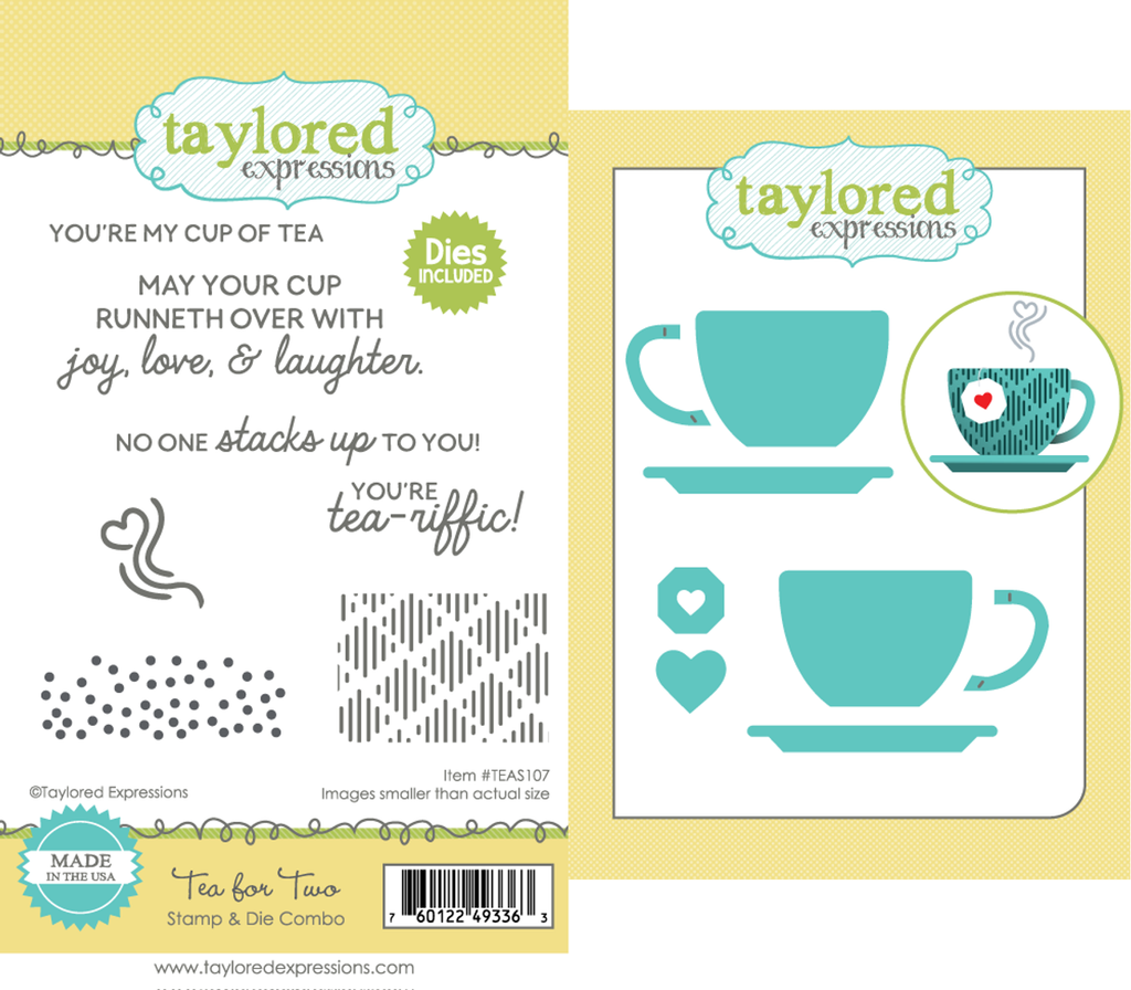 Taylored Expressions - Stamp & Die Combo - Tea for Two
