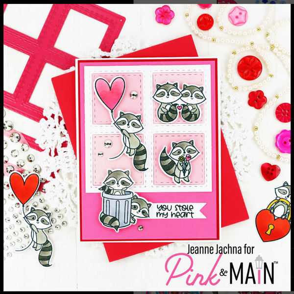 Pink and Main - Stole My Heart - Coordinating Die set