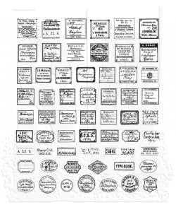Stampers Anonymous - Tim Holtz - Curator cling stamp set
