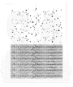 Stampers Anonymous - Tim Holtz - Flurry and Pine stamp set