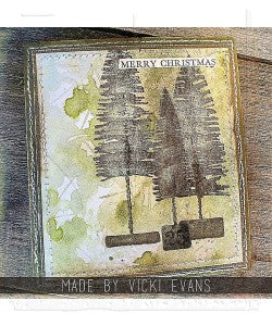 Stampers Anonymous - Tim Holtz - Bottlebrush Trees