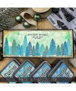 Stampers Anonymous - Tim Holtz - Bottlebrush Trees