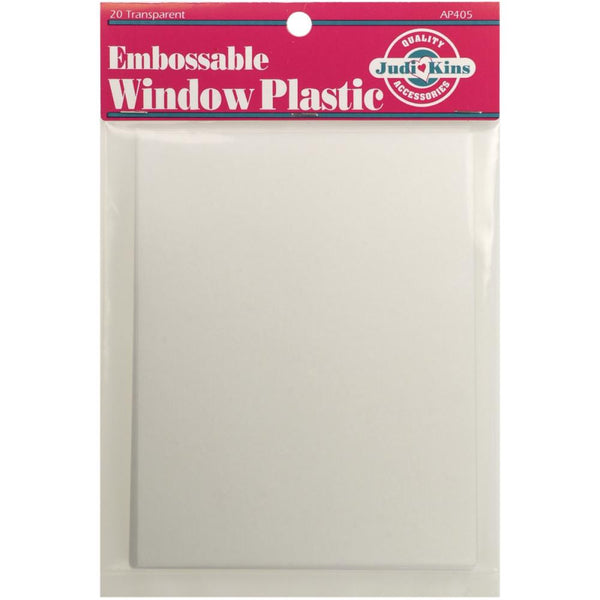 Embossable Window Plastic Sheets - 4.25"X5.5" 20/Pkg