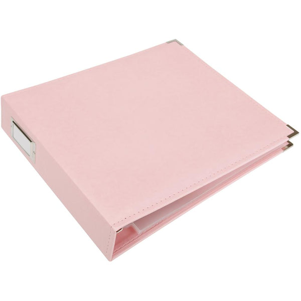 We R Memory Keepers - Classic Leather - 12 x 12 - 3-Ring Album - Pretty Pink