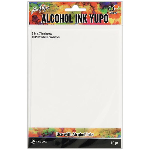 Tim Holtz - Alcohol Ink - White Yupo Paper 10 Sheets