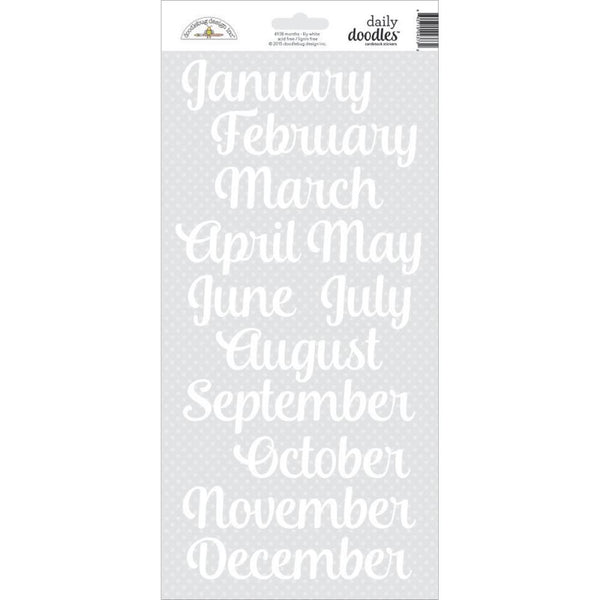 Doodlebug Designs - Daily Doodles - Lily White Months