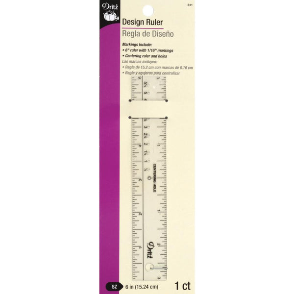Dritz - Design Ruler - 6" Centering Ruler