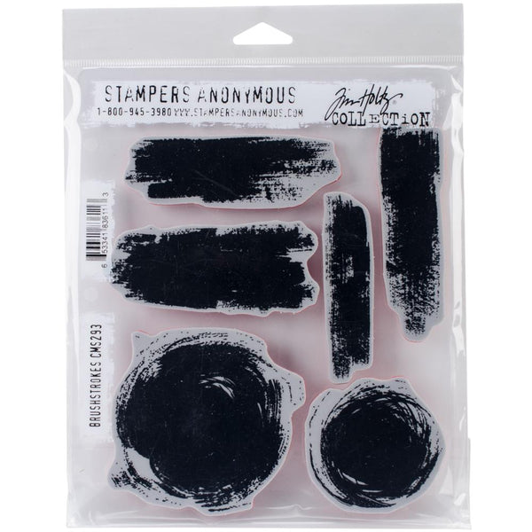 Stampers Anonymous - Tim Holtz - Brushstrokes cling stamp set