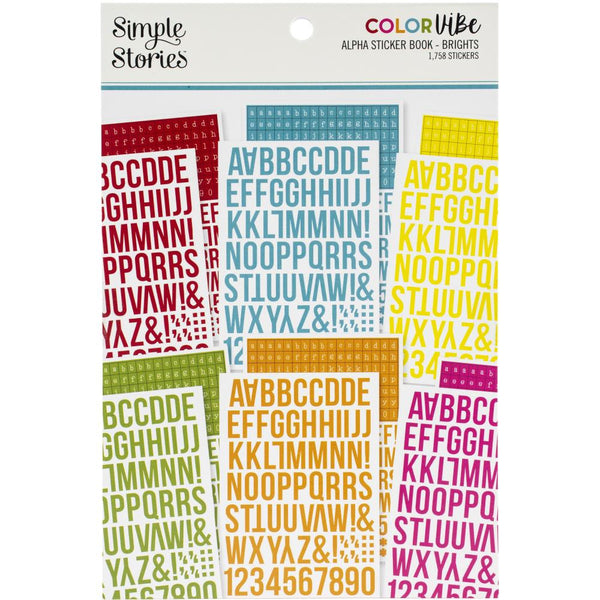 Simple Stories - Colour Vibe - Brights Alpha Sticker Book