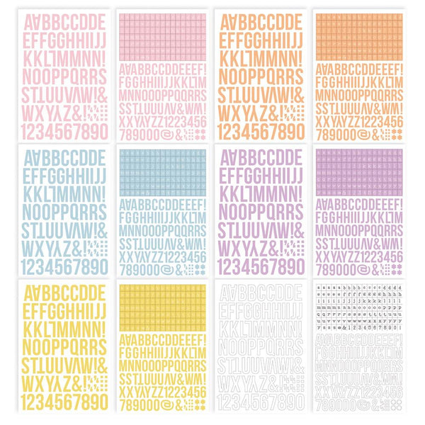 Simple Stories - Colour Vibe - Spring Alpha Sticker Book