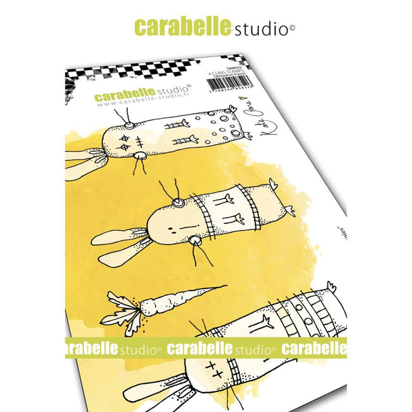 Carabelle Studio - Cling Stamp - Crazy Bunny stamp set