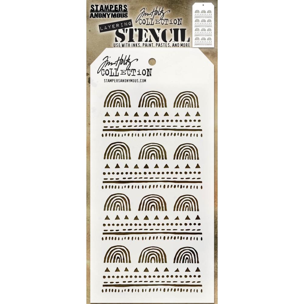 Stampers Anonymous - Tim Holtz -  Layering Stencil - Nature