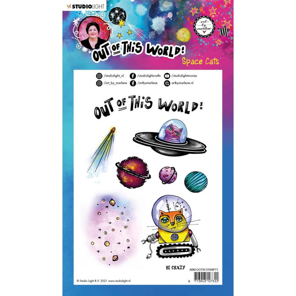 Studio Light - Art by Marlene - Out of This World - Space Cats stamp set