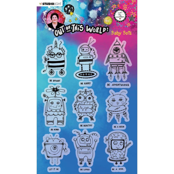 Studio Light - Art by Marlene - Out of This World - Baby Bots stamp set