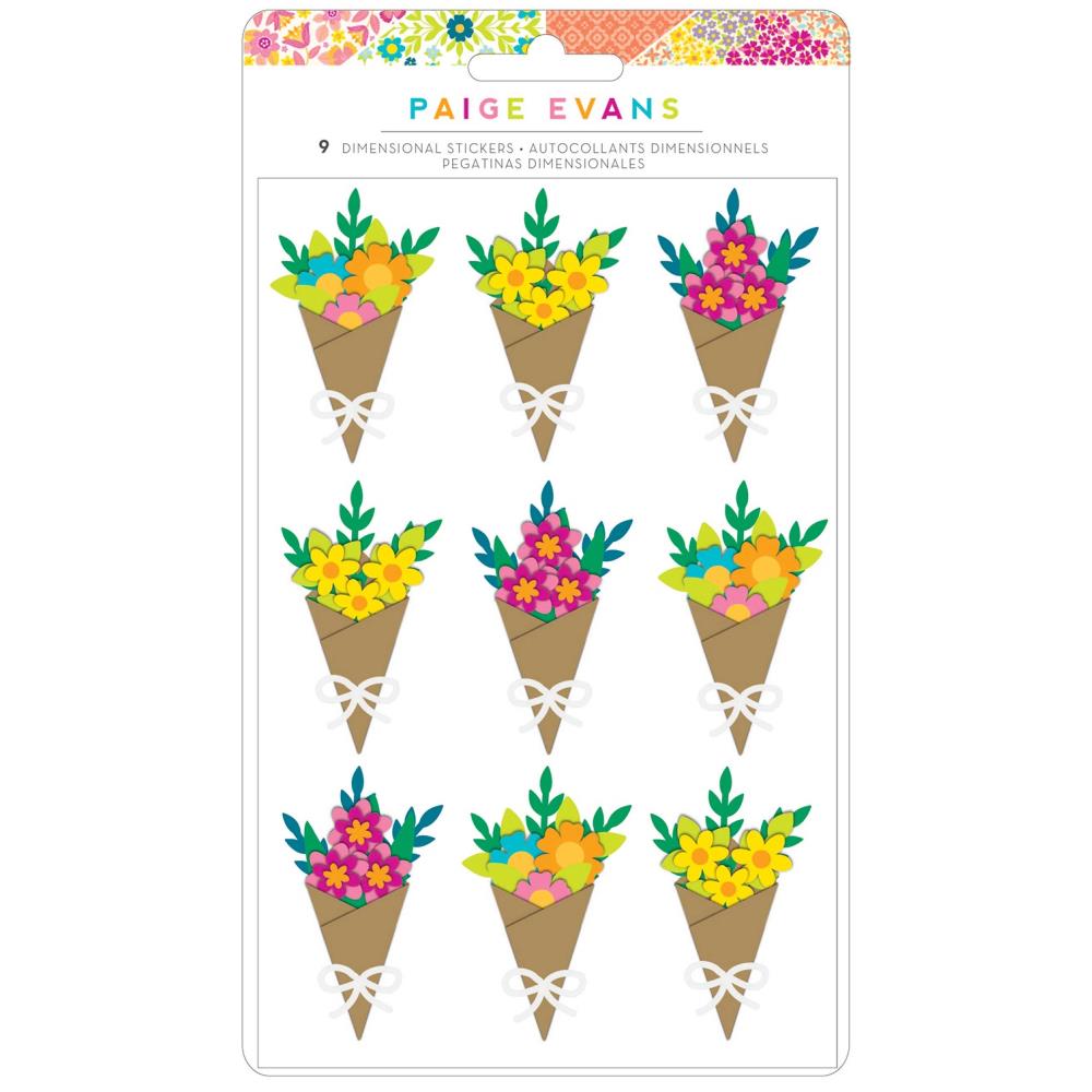 Paige Evans - Splendid - Bouquet Dimensional Stickers