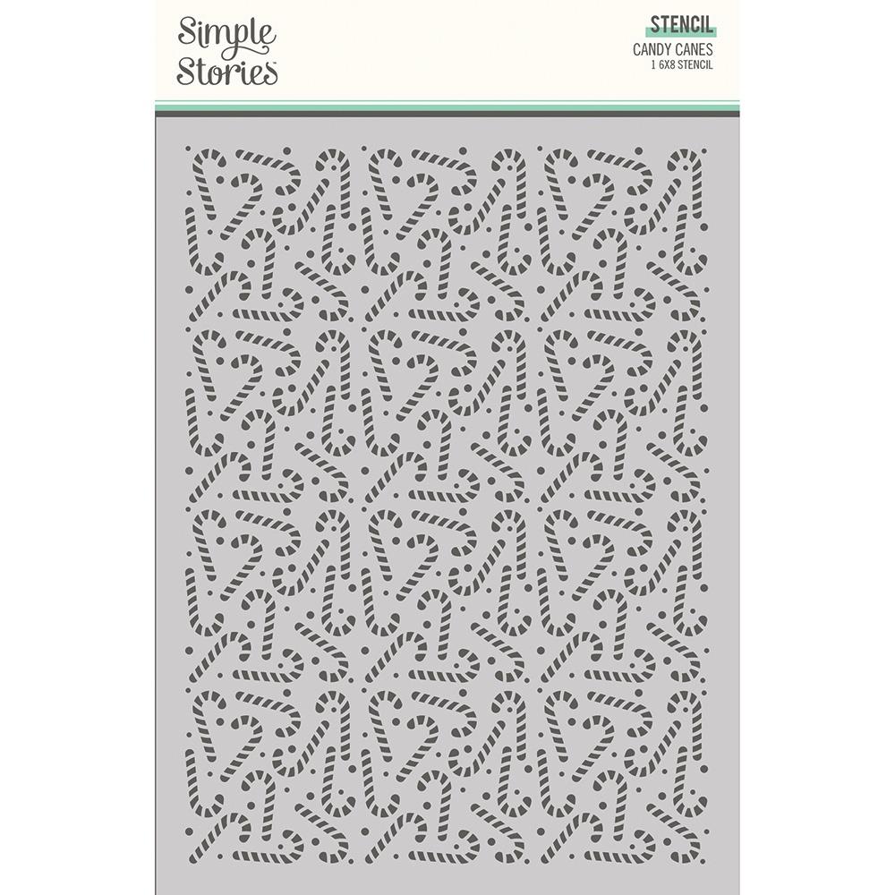 Simple Stories - Mix & A-Mingle - Candy Canes Stencil