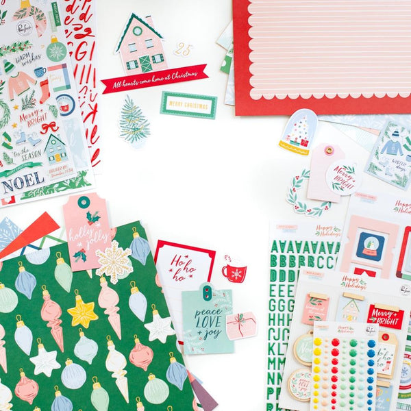 Pinkfresh Studio - Happy Holidays - 12 x 12 Paper Pack
