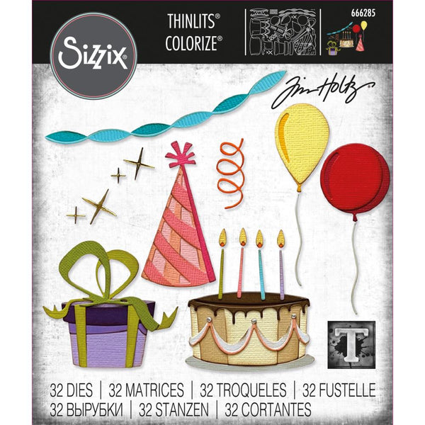 Sizzix - Tim Holtz - Celebrate Colorize die set