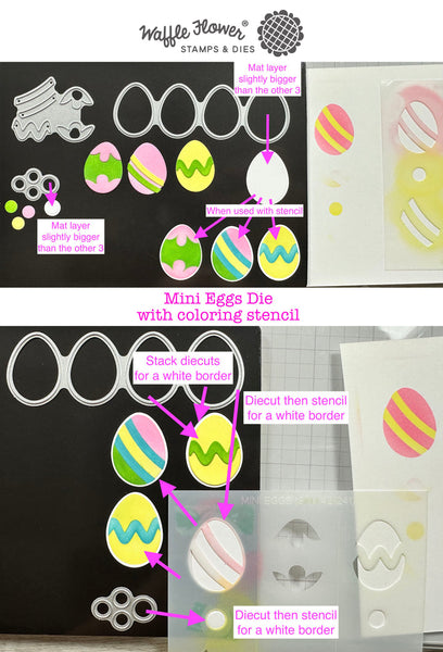 Waffle Flower - Mini Eggs die