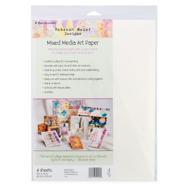 Therm-O-Web - Rebekah Meier Designs - Mixed Media Art Paper 9 x 12