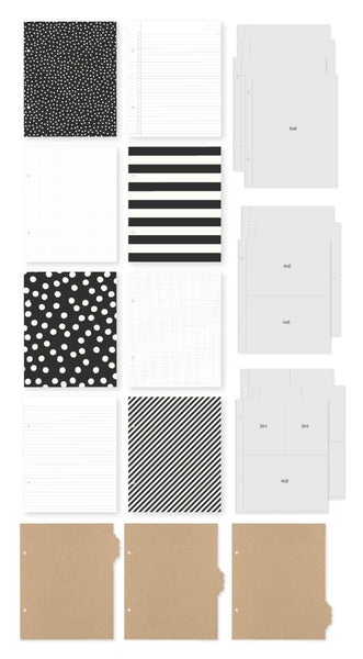 Simple Stories - 6 x 8 Sn@p Binder  - Black