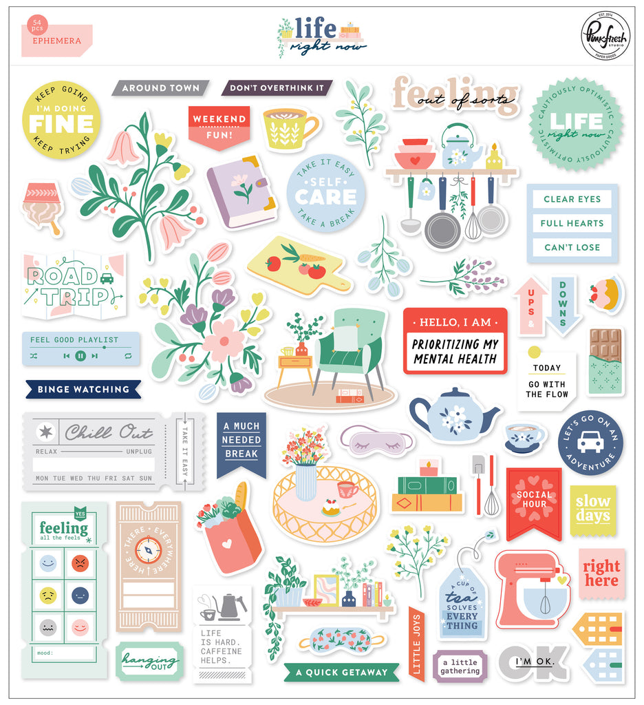 Pinkfresh Studio - Life Right Now - Ephemera Pack