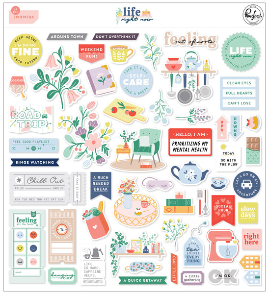 Pinkfresh Studio - Life Right Now - Ephemera Pack