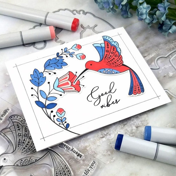 Pinkfresh Studio - Folk Hummingbird Die