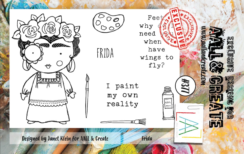 AALL & Create - Frida - A7 clear stamp set #377