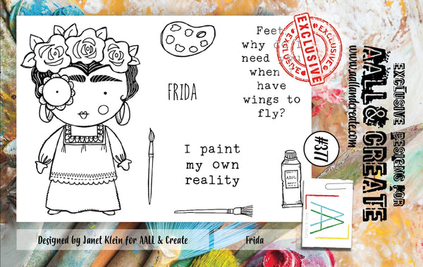 AALL & Create - Frida - A7 clear stamp set #377