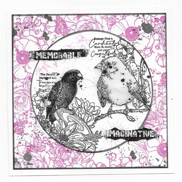 AALL & Create - Feather Besties - A6 clear stamp set 800