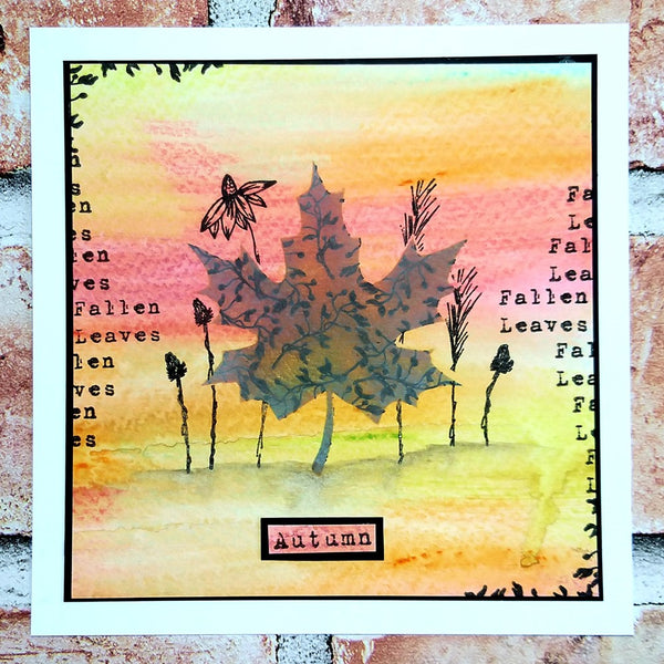 AALL & Create - Fallen Leaves - A5 clear stamp set #806