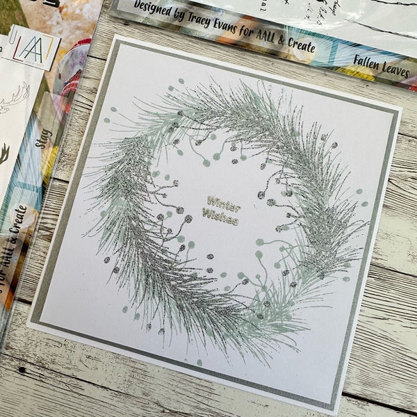 AALL & Create - Fallen Leaves - A5 clear stamp set #806