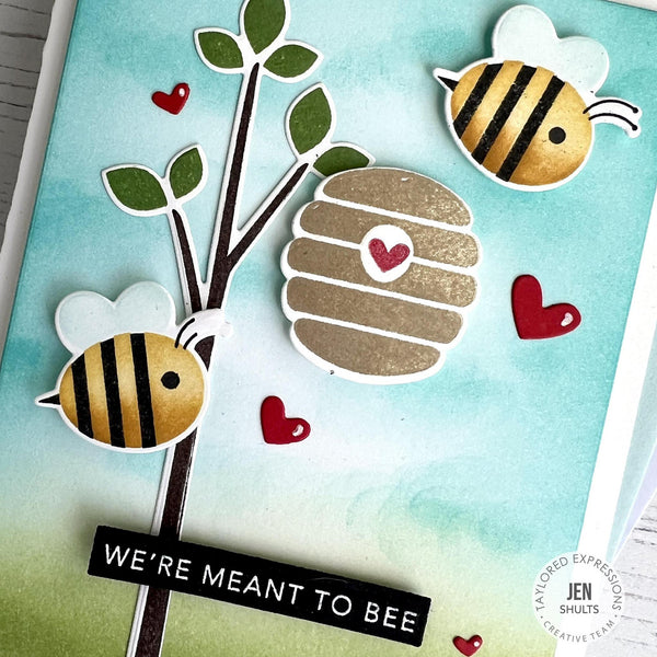 Taylored Expressions - Stamp & Stencil Combo - The Bee's Knees