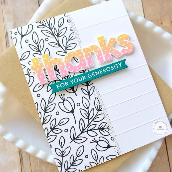 Taylored Expressions - Big Thanks - Coordinating die set