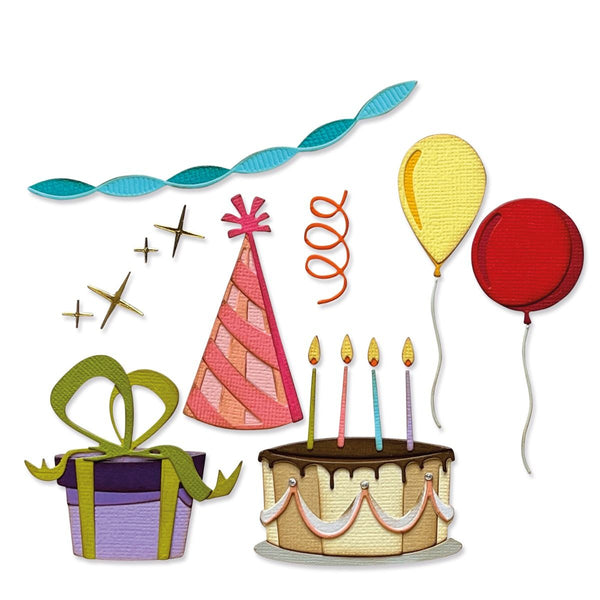 Sizzix - Tim Holtz - Celebrate Colorize die set