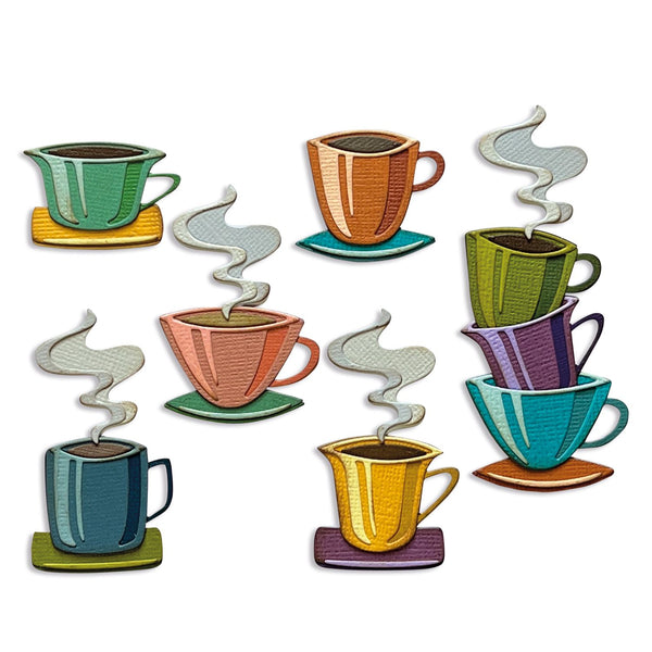 Sizzix - Tim Holtz - Papercut Cafe die set