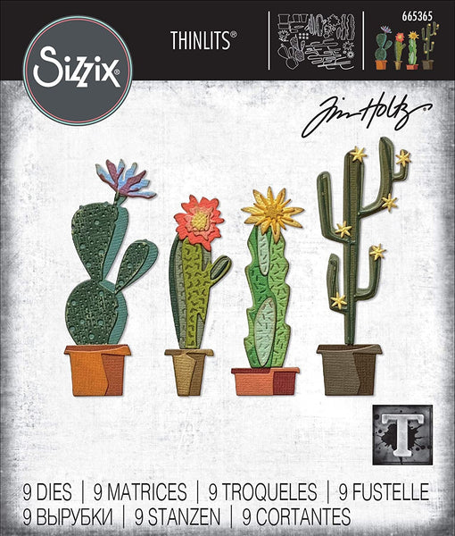Sizzix - Tim Holtz - Funky Cactus Thinlits Die Set