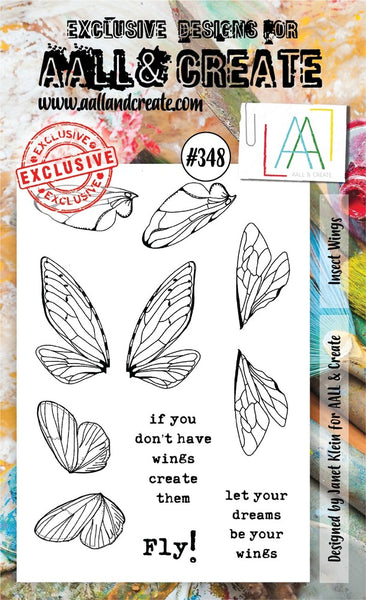 AALL & Create - Insect Wings - A6 clear stamp set #348