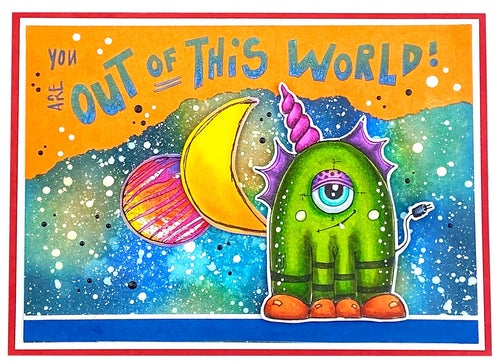 Studio Light - Art by Marlene - Out of This World - Big Bots stamp set