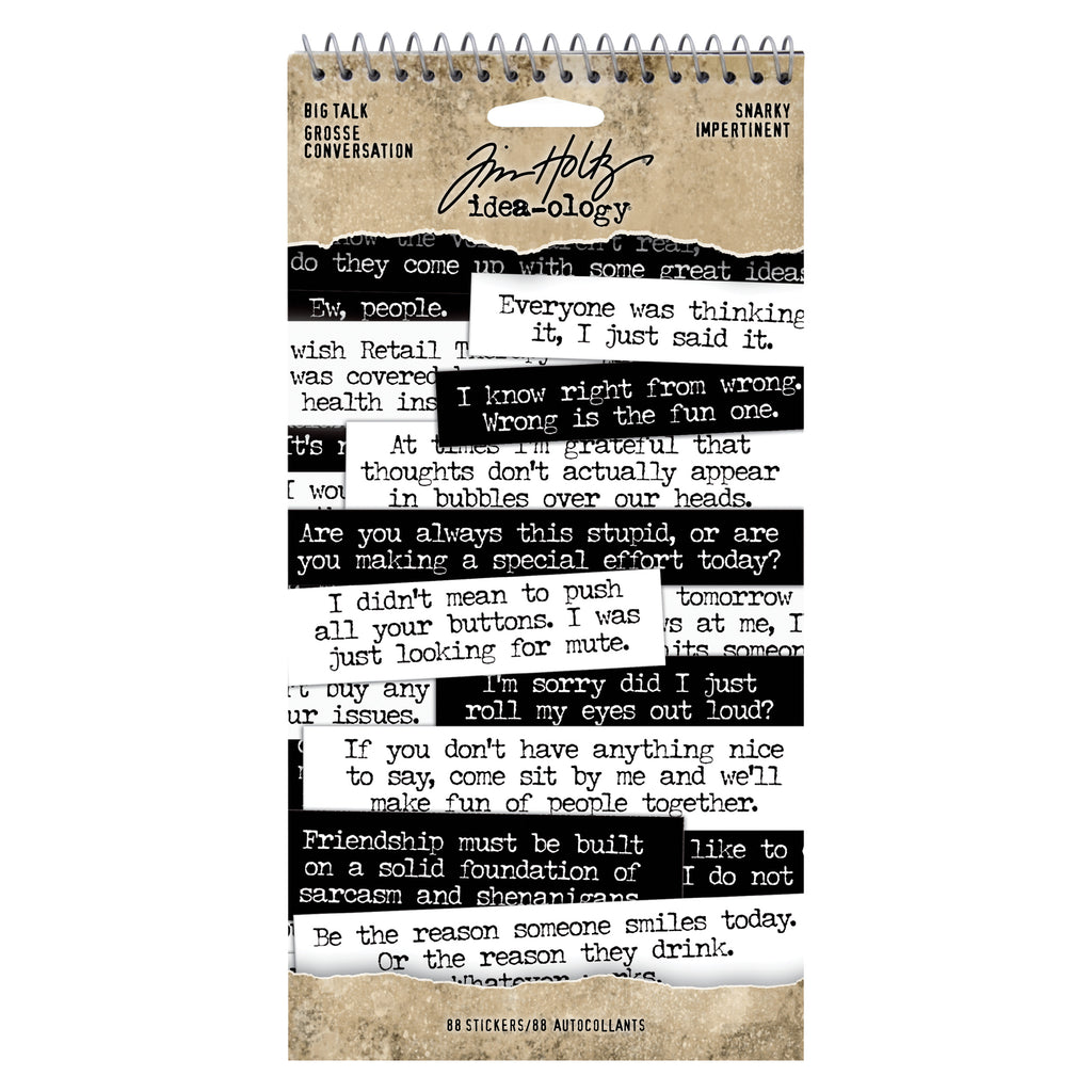 Tim Holtz - Idea-ology - Big Talk Snarky