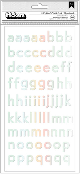 Heidi Swapp - Old School - Chipboard Alpha Thickers