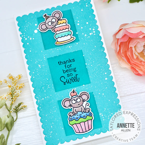 Taylored Expressions - Millie's Birthday Bash cling stamp set