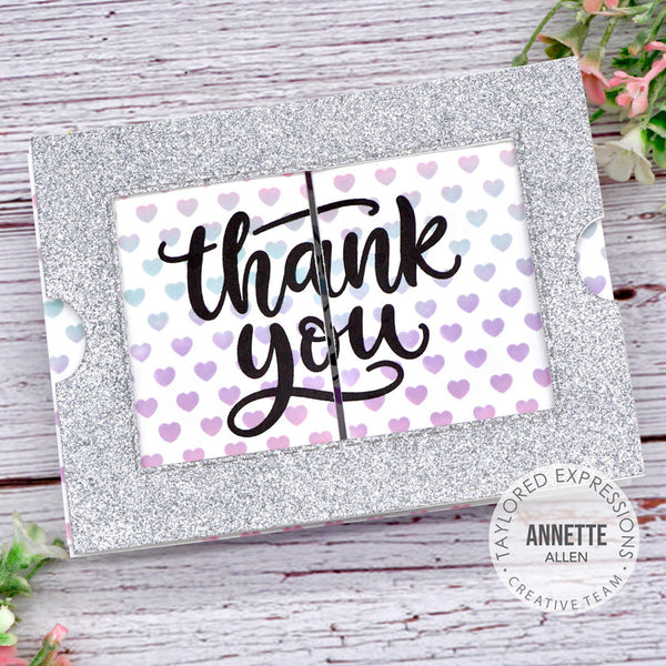 Taylored Expressions - Oh My Word - Thank You stamp set