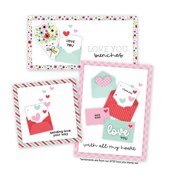 Doodlebug Design - Love Notes - Doodle Cuts die set